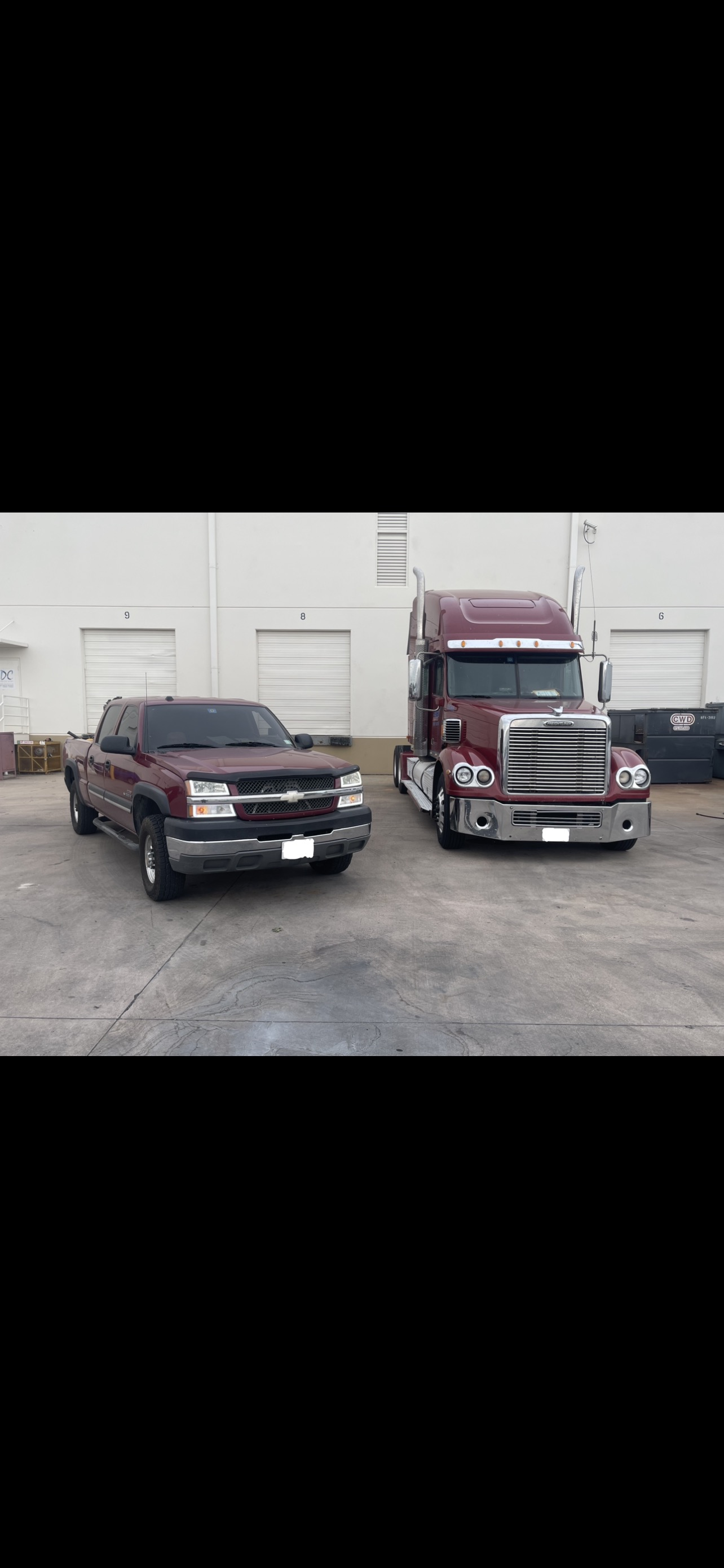 Semi truck oil change